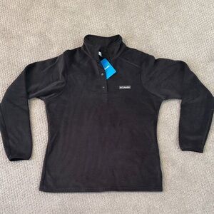 Columbia Black Quarter-Button Fleece